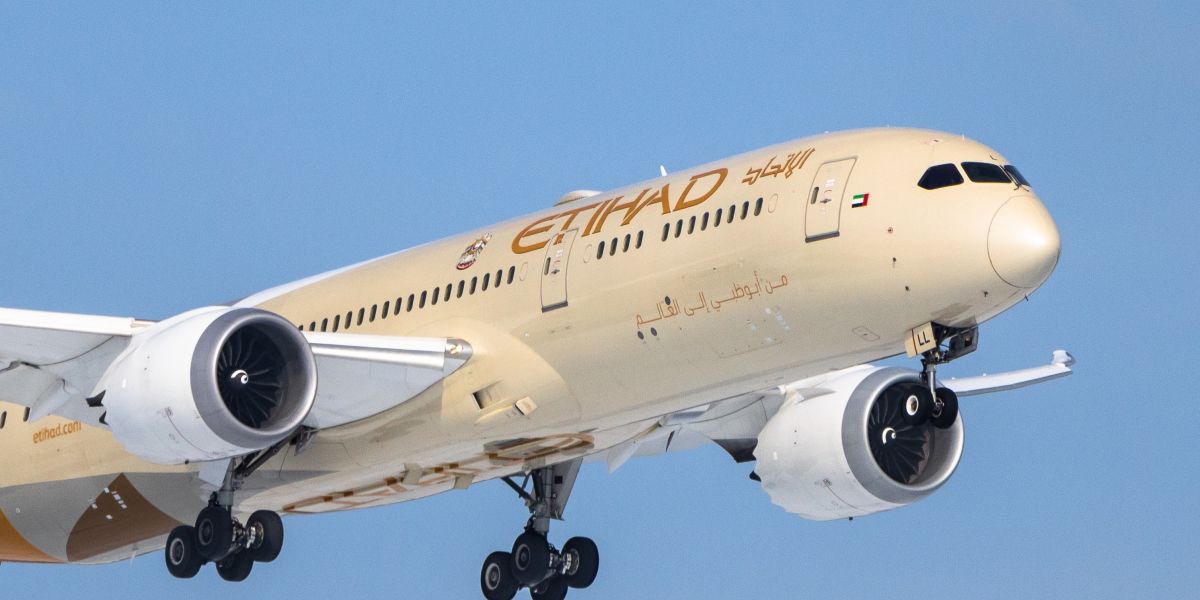 Avión de Etihad Airways