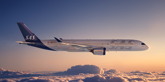 Avión de SAS Scandinavian Airlines